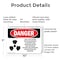 Signmission Radiation & Laser Sign, 7 in H x 10 in W, Plastic, Rectangle OS-2PACK-DS-P-710-L-2526 - alternate 7